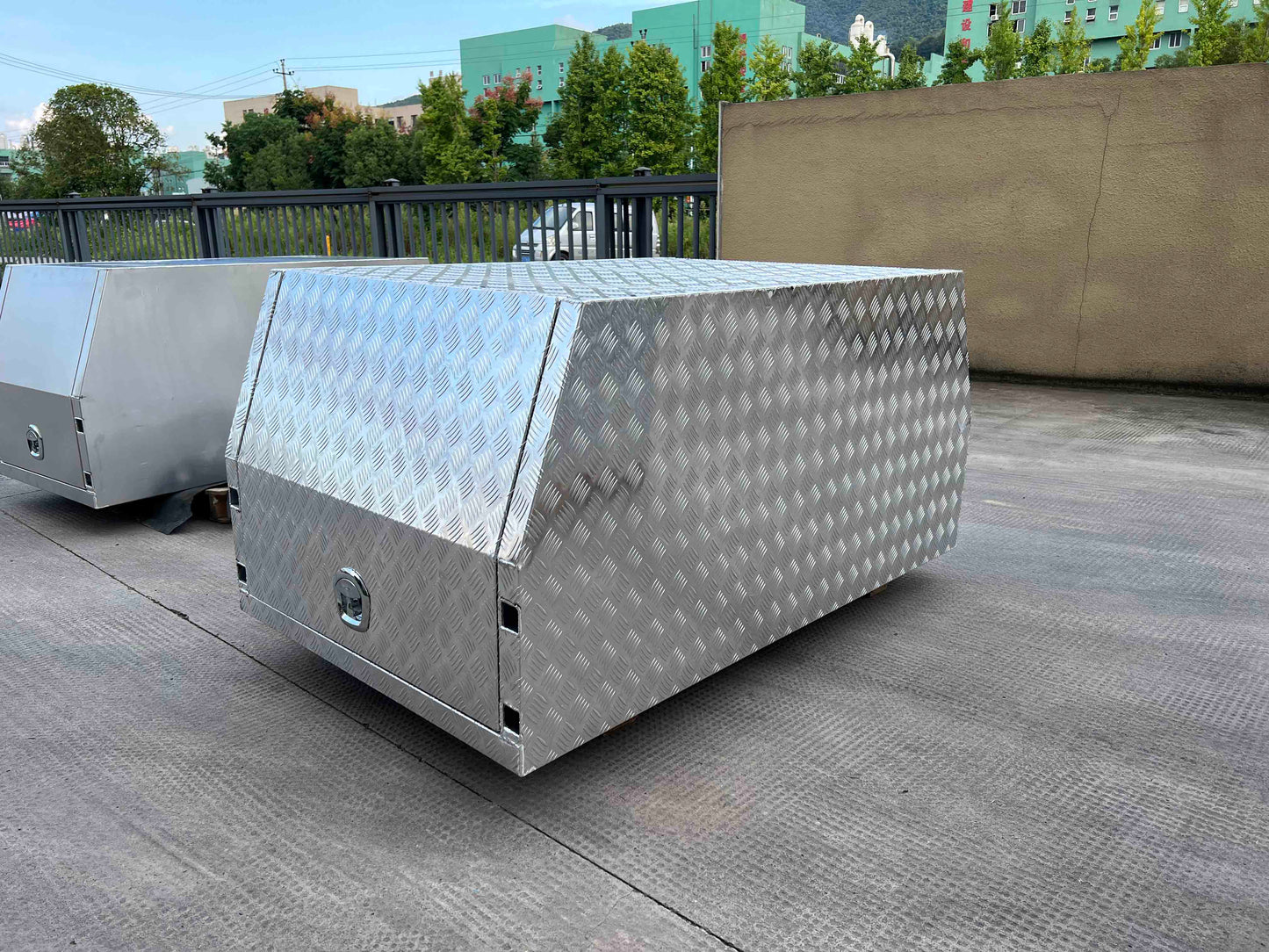 aluminum ute tool box checker plate aluminum box